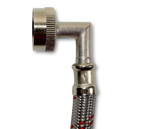 Stainless Steel Washing Machine Hoses with Elbow