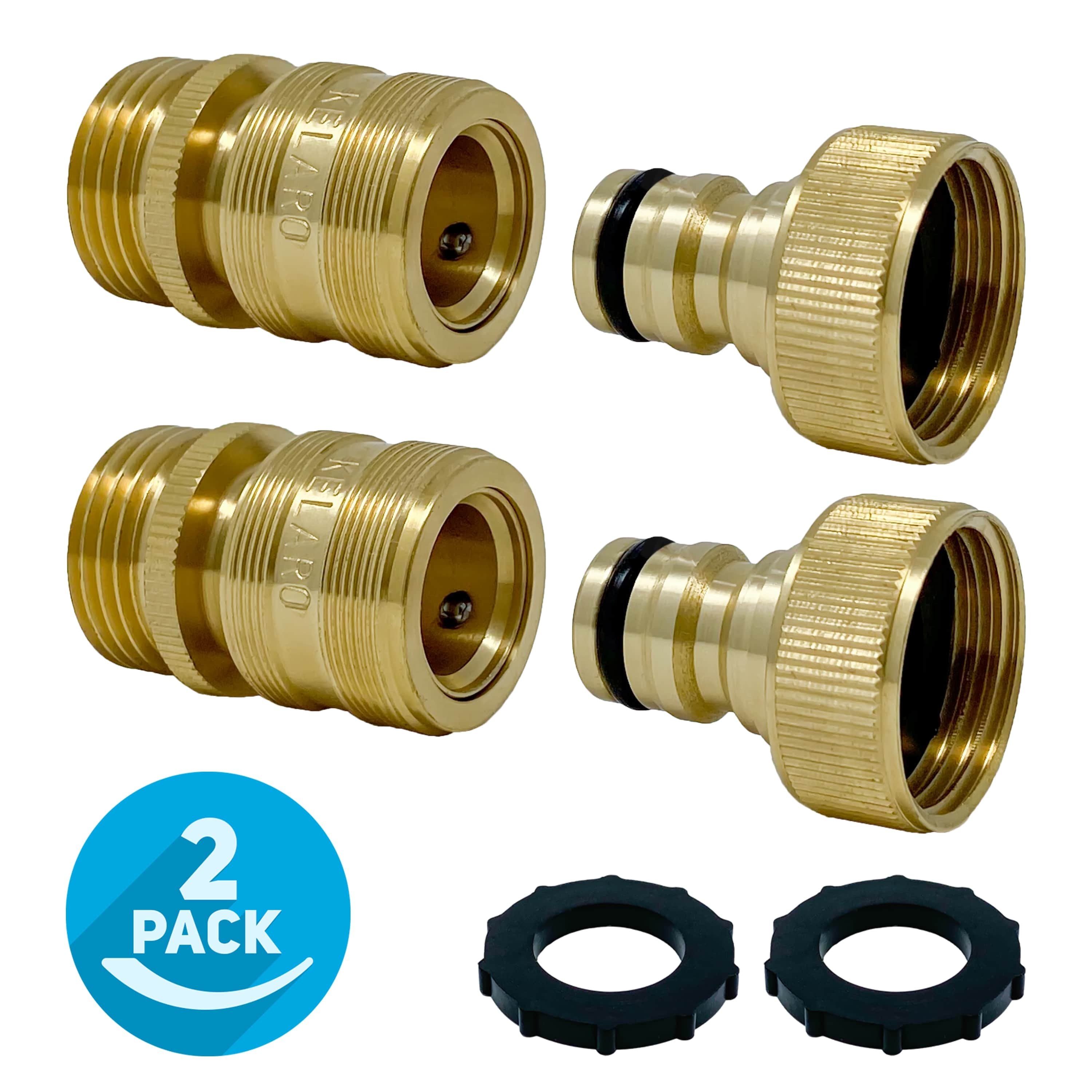 Plastic Garden Hose Connector Set Male and Female - Quick Release Connect  Kit, Water Hose Thread Fitting Adapter Set, from Quick Connector to  Standard