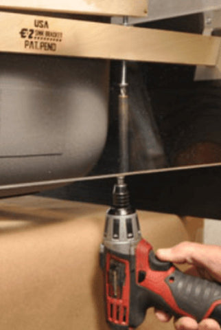 EZ Sink Mounting Bracket Kit for Undermount Kitchen Sinks