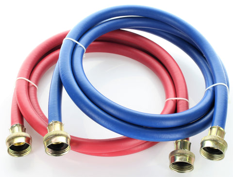Rubber Washing Machine Hoses - Color Coded