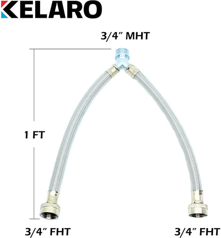Stainless Steel Washing Machine Y Mixer Hose