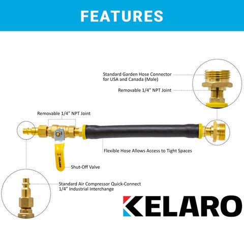 RV & Sprinkler Winterizing Blow Out Adapter