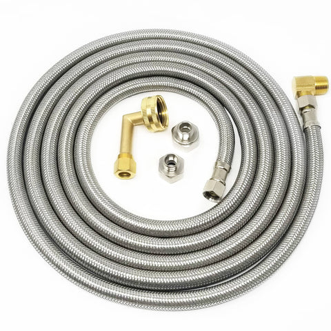 Certified Appliance Braided Stainless Steel Ice Maker Connector - 25ft
