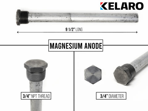 RV Water Heater Anode Rod - Magnesium