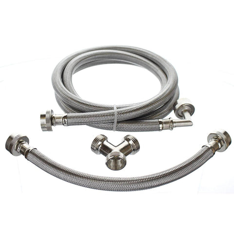 Steam Dryer Installation Kit - Braided Stainless Steel